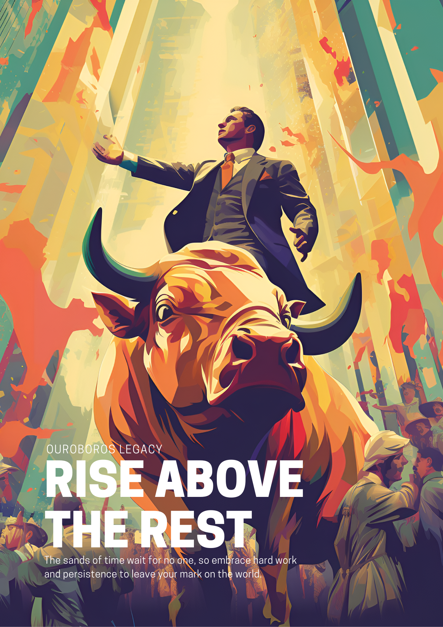 Poster Bull Market- Rise above the rest - Coleção OuroborosLegacy