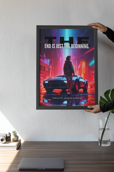 Poster Cyberpunk- The end is just the beginning - Coleção OuroborosLegacy