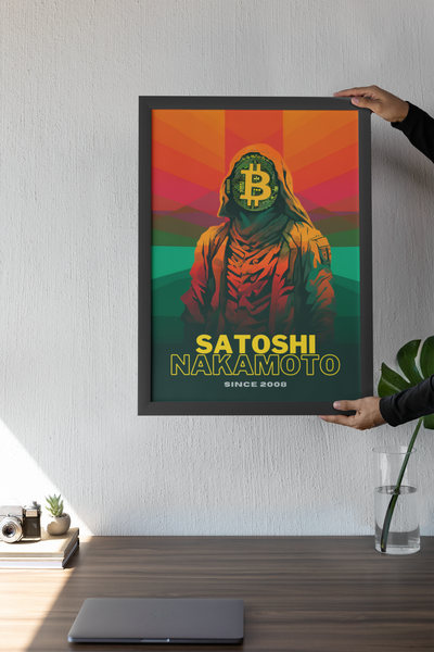 Poster Satoshi Nakamoto - BITCOIN - Coleção OuroborosLegacy