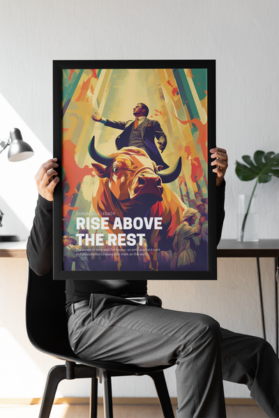 Poster Bull Market- Rise above the rest - Coleção OuroborosLegacy